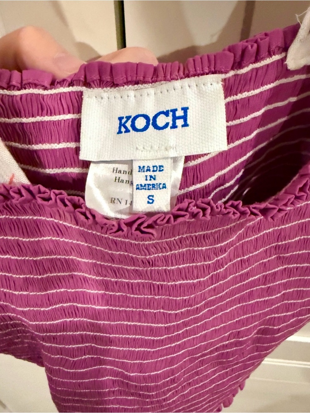 Koch Cece Top Magenta with Floral Straps SMALL - Picture 3 of 3